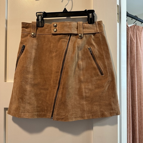 Suede Mini Skirt - Picture 2 of 3